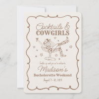Beige Cocktail and Cowgirls Nash Bash Bachelorette