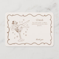 Beige Cocktails and Cowgirls Rodeo Details Insert