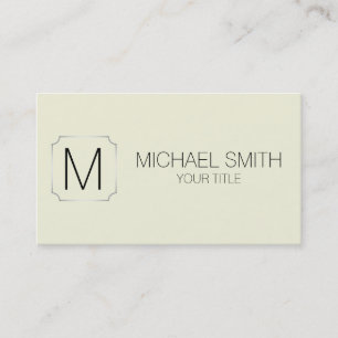 Beige color background business card