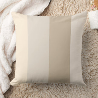 Beige Color Palette Throw Pillow