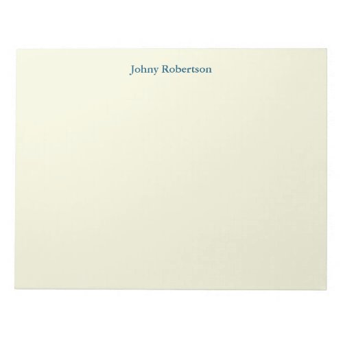 Beige Color Plain Elegant Professional Modern Notepad