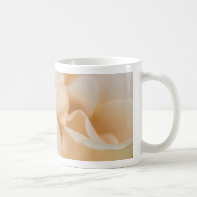 Beige color rose flower coffee mug (Right)