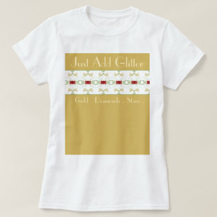 Beige Cream And Gold T-Shirt