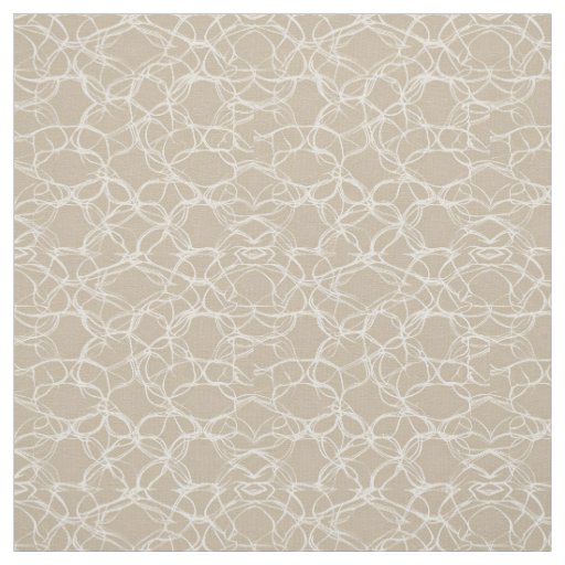 Beige Cream Pattern  Fabric