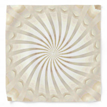 Beige Cream Swirl Bandana