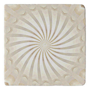 Beige Cream Swirl Trivet