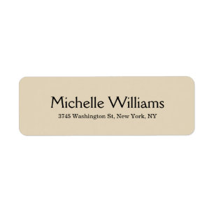 Beige Creative Minimalist Professional Modern Label
