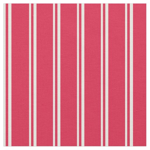 Beige & Crimson Colored Stripes Fabric