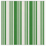 [ Thumbnail: Beige & Dark Green Colored Lines/Stripes Pattern Fabric ]