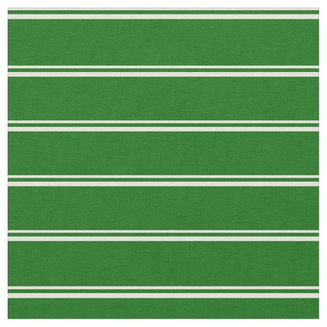 Beige & Dark Green Colored Pattern Fabric (Close Up)