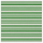 [ Thumbnail: Beige & Dark Green Colored Stripes Fabric ]