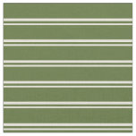[ Thumbnail: Beige & Dark Olive Green Colored Pattern Fabric ]
