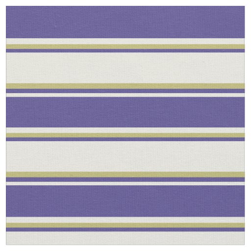 Beige, Dark Slate Blue, and Dark Khaki Lines Fabric