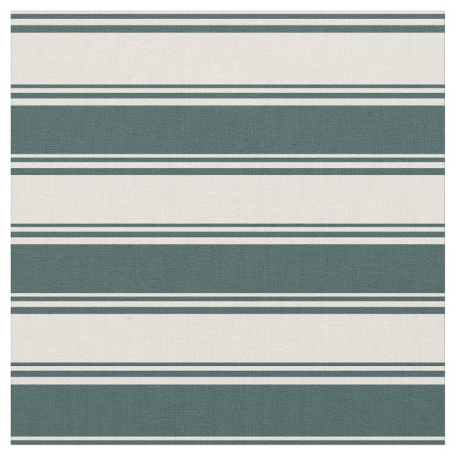 Beige & Dark Slate Gray Colored Pattern Fabric (Close Up)