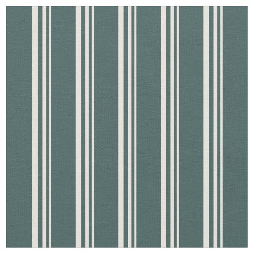 Beige & Dark Slate Gray Lines/Stripes Pattern Fabric