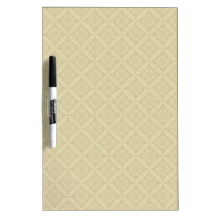 Beige Diamonds Pattern Clean Look Dry Erase Board