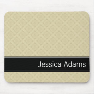 Beige Diamonds Pattern Modern Professional Mouse Pad