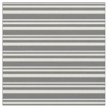 [ Thumbnail: Beige & Dim Grey Colored Stripes/Lines Pattern Fabric ]