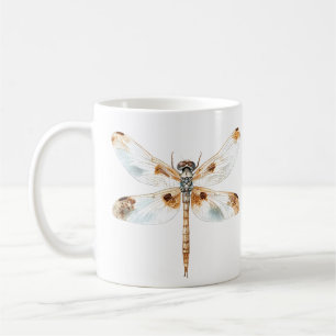 Beige dragonfly elegance minimalist nature Design Coffee Mug