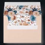 Beige & Dusty Blue Floral - Beige Envelope<br><div class="desc">Complete your wedding,  graduation,  or party suite with your Beige & Dusty Blue Floral envelopes.  Add your address or order blank and get address labels to complete the look.  Made with hand painted,  watercolor dusty blue,  beige champagne,  blue,  and natural cinnamon brown flowers.</div>