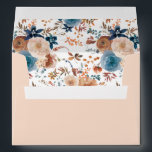 Beige & Dusty Blue Floral - Beige Envelope<br><div class="desc">Complete your wedding,  graduation,  or party suite with your Beige & Dusty Blue Floral envelopes.  Add your address or order blank and get address labels to complete the look.  Made with hand painted,  watercolor dusty blue,  beige champagne,  blue,  and natural cinnamon brown flowers.</div>