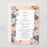 Beige & Dusty Blue Floral Wedding Program - Beige<br><div class="desc">Welcome your guests to your wedding with your beautiful Beige & Dusty Blue Floral Wedding Ceremony Programs. Features hand painted,  watercolor dusty blue,  natural terracotta brown,  and blush champagne beige florals.</div>