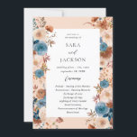 Beige & Dusty Blue Floral Wedding Program - Beige<br><div class="desc">Welcome your guests to your wedding with your beautiful Beige & Dusty Blue Floral Wedding Ceremony Programs. Features hand painted,  watercolor dusty blue,  natural terracotta brown,  and blush champagne beige florals.</div>