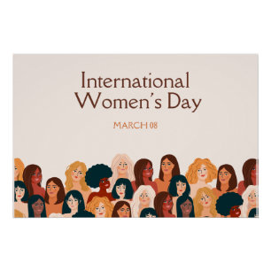 Beige Elegant International Women's Day 2026 Poster