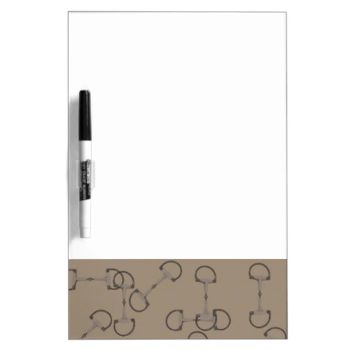 Beige Equestrian Horse Bits Dry Erase Board