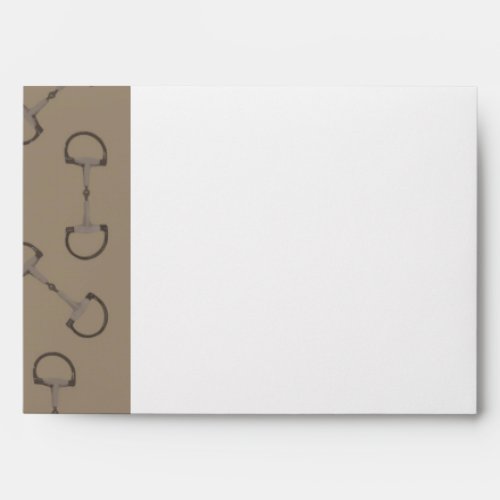 Beige Equestrian Horse Bits Envelope