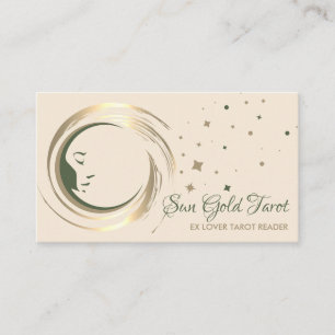 Beige Ex Lover Tarot Reader Business Card