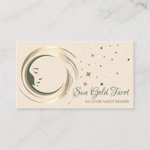 Beige Ex Lover Tarot Reader Business Card