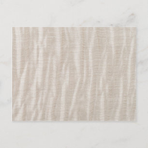 Beige fabric texture postcard