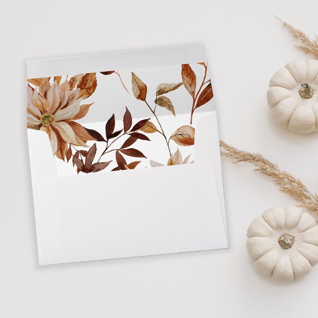 Beige Fall Floral Envelope (Creator Uploaded)