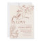 Beige Fall in Love Bridal Shower Invitation