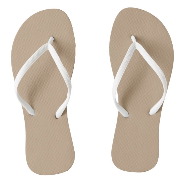 Beige Flip Flops (Footbed)