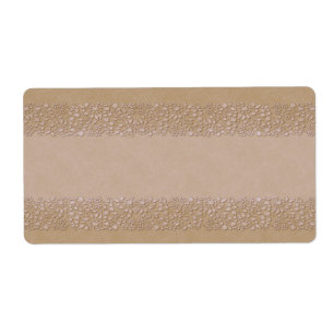 Beige Floral Apothecary Label