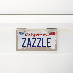 Beige Forest Dream 1 #art #travel License Plate Frame