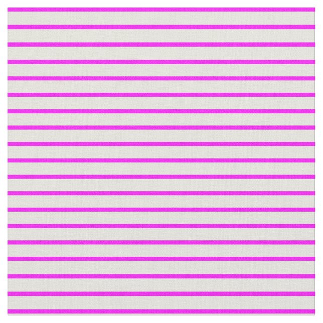 Beige & Fuchsia Pattern of Stripes Fabric (Close Up)