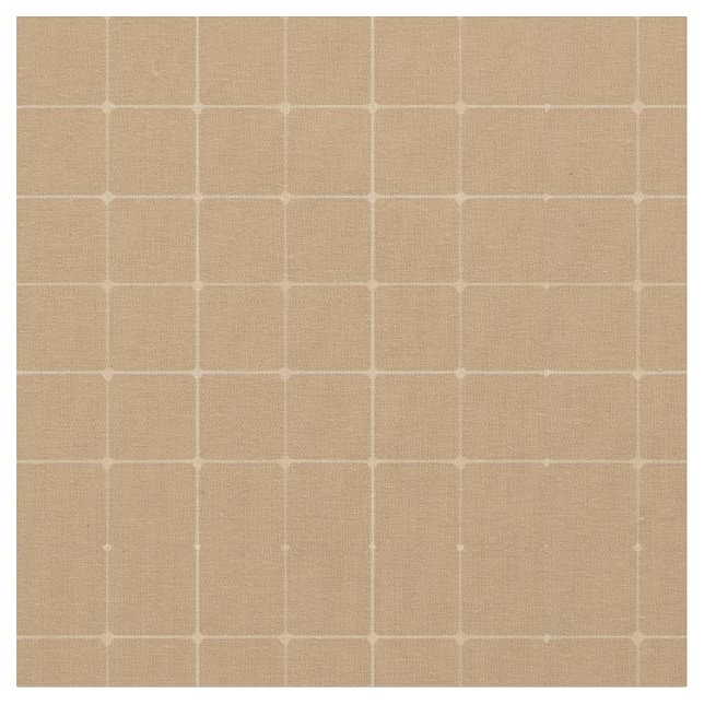Beige Geometric Tile Design Background Fabric (Close Up)