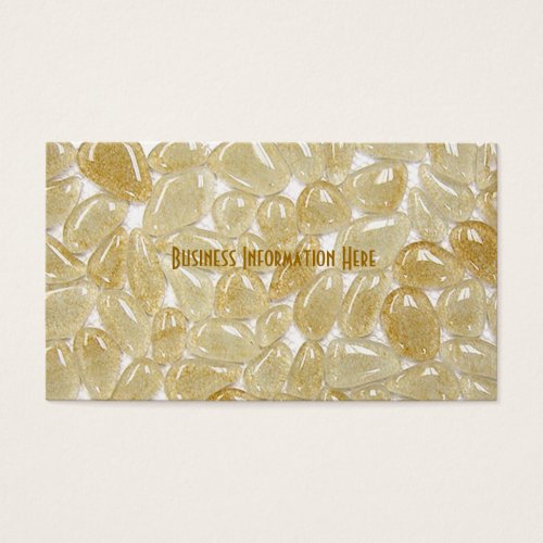 beige glass tiles business cards