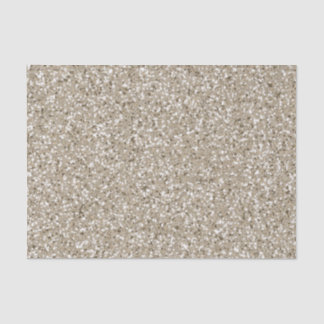 Beige Glitter Pattern Look-like Tissue Paper