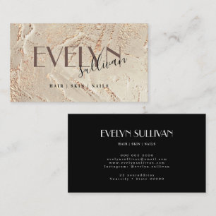 Beige gold paint elegant business card