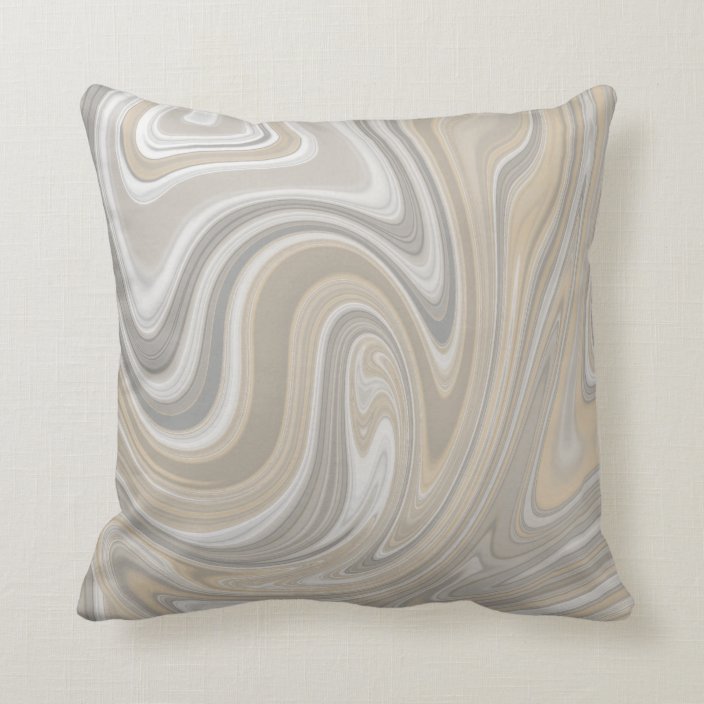 grey and beige pillows