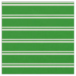 [ Thumbnail: Beige & Green Lines Fabric ]