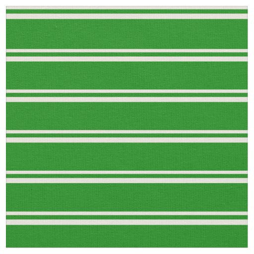 Beige & Green Lines Fabric