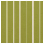 [ Thumbnail: Beige & Green Pattern Fabric ]