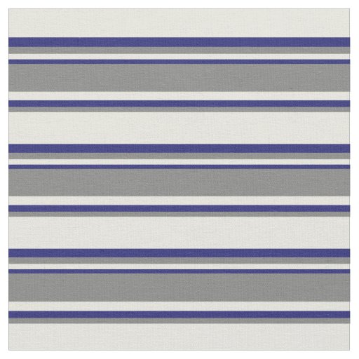 Beige, Grey, and Midnight Blue Lines Fabric