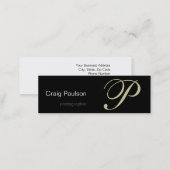 Beige Grey Black White Photography Business Card (Front/Back)