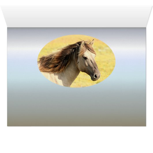 Beige Horse Profile (Inside Horizontal (Bottom))